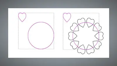 Paste along a curve